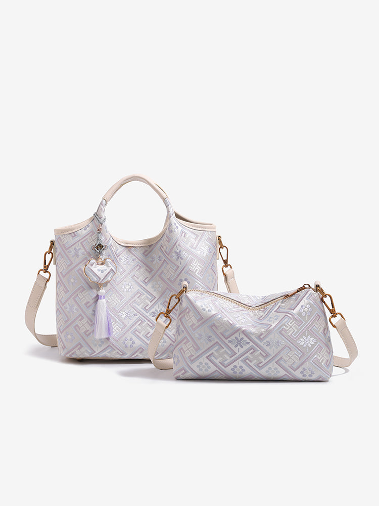 Muted Gentle Vegan Eco-Leather Mini Tote Clutch Bag