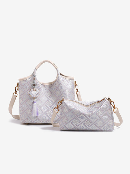 Muted Gentle Vegan Eco-Leather Mini Tote Clutch Bag