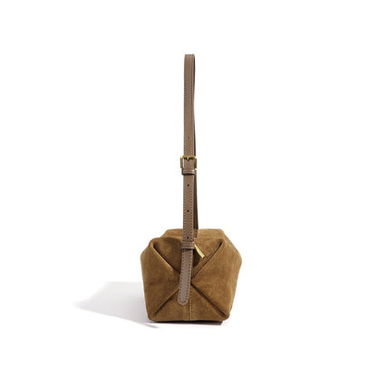 Vintage Suede Genuine Leather Clutch Bag