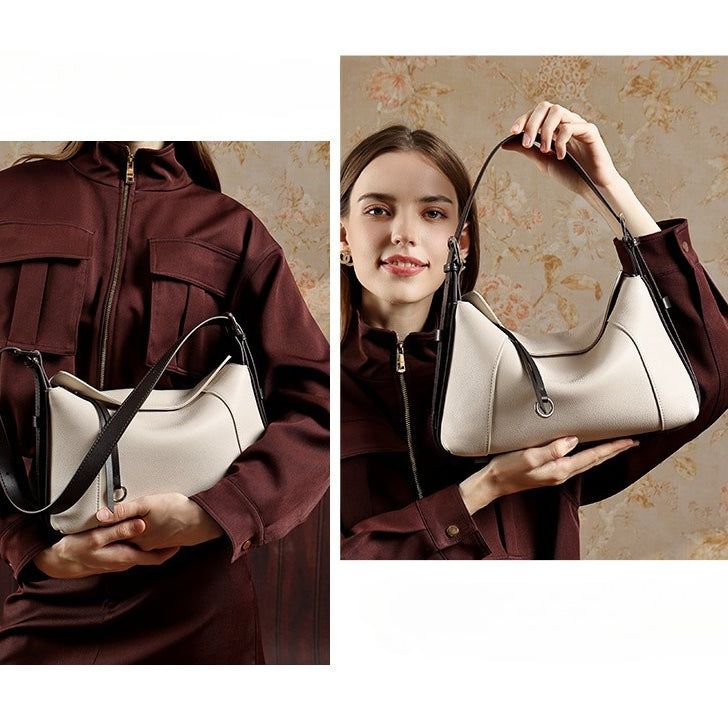 Anspruchsvolle Silhouette Handtasche aus echtem Leder zum Umhängen