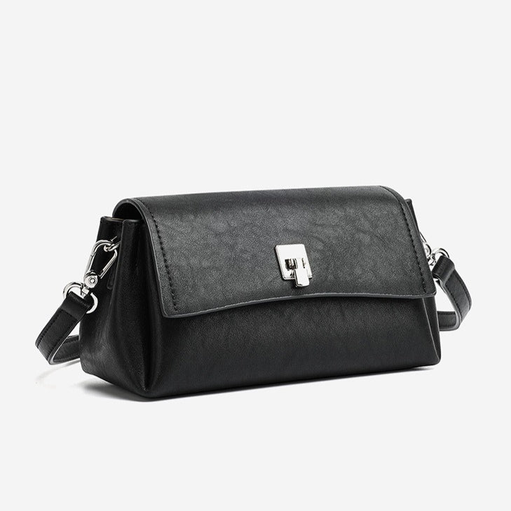 Featherlight Pebbled Genuine Leather Pillow Clutch Bag
