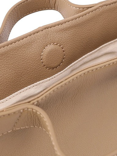 Sand Dune Mini Tote Genuine Leather Clutch Bag