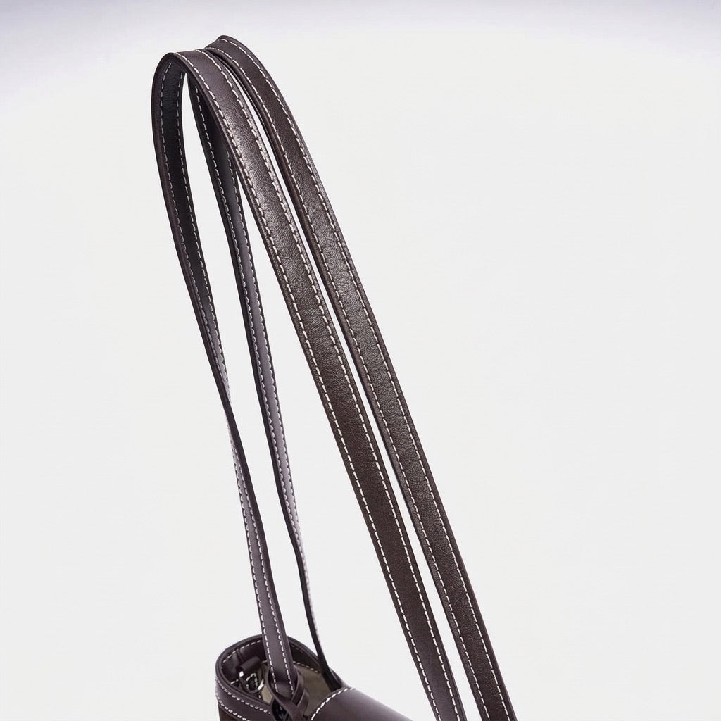 Urban Suede Genuine Leather Mini Tote Clutch Bag