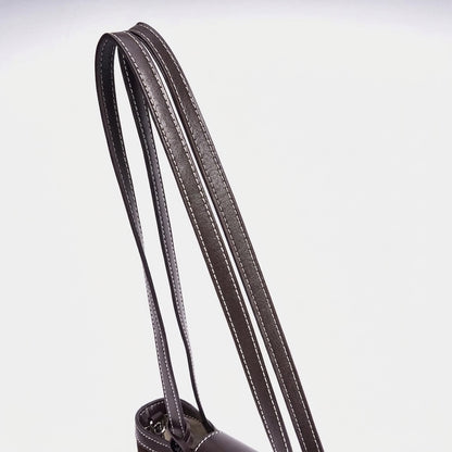 Urban Suede Genuine Leather Mini Tote Clutch Bag