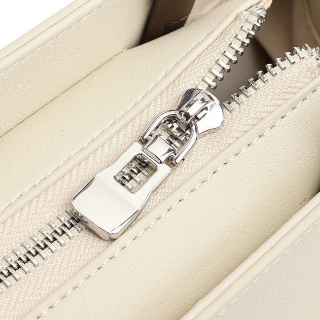 Textured Genuine Leather Kelly Satchel Elegant Crossbody Bag