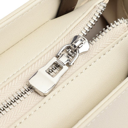 Textured Genuine Leather Kelly Satchel Elegant Crossbody Bag