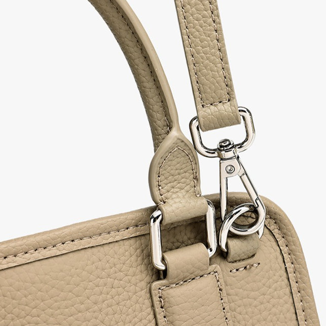 Chic Genuine Leather Boston Clutch Bag