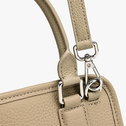 Chic Genuine Leather Boston Clutch Bag