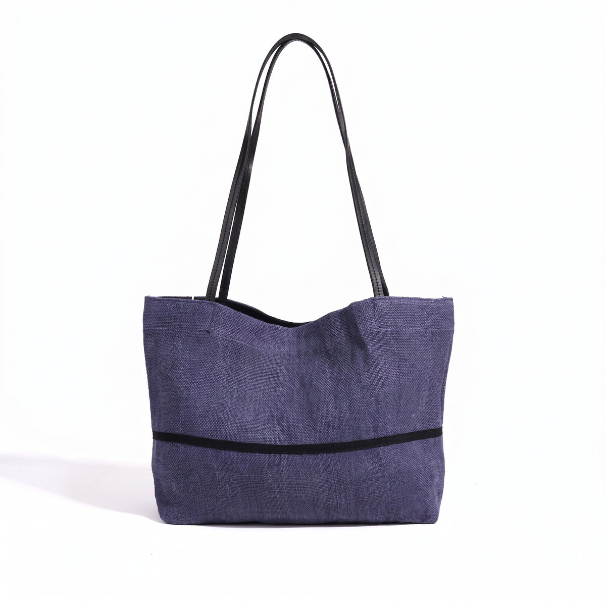 Geantă clutch tote minimalistă din in, cu design lejer