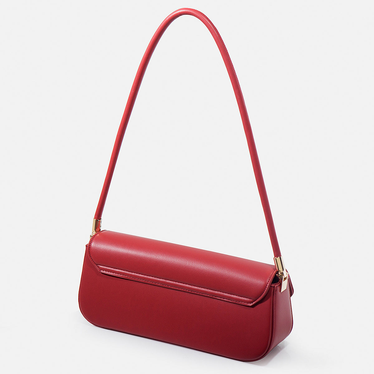 Sophisticated Vegan Eco-Leather Baguette Clutch Bag
