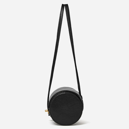 Nostalgic Caviar Genuine Leather Baguette Tube Clutch Bag