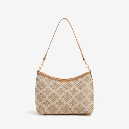 Vintage Monogram Vegan Eco-Leather Clutch Bag
