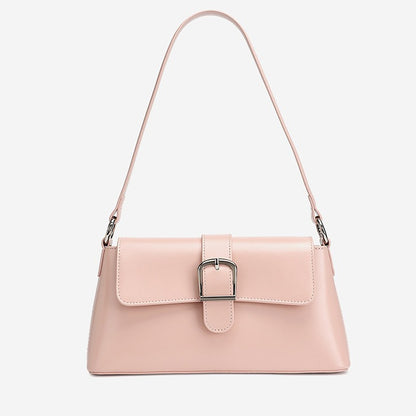 Retro Genuine Leather Baguette Clutch Bag