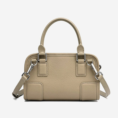 Chic Genuine Leather Boston Clutch Bag