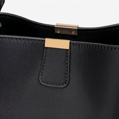 Vintage vegane Eco-Leder Bucket Clutch Tasche