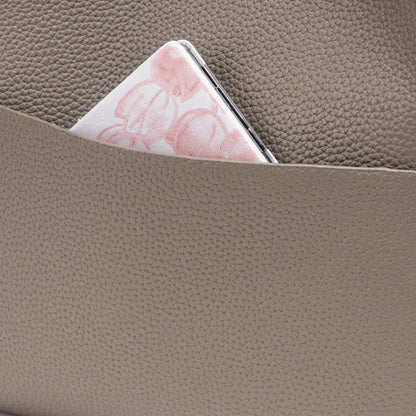 Supple Pebbled Vegan Eco-Leather Bucket Clutch Bag