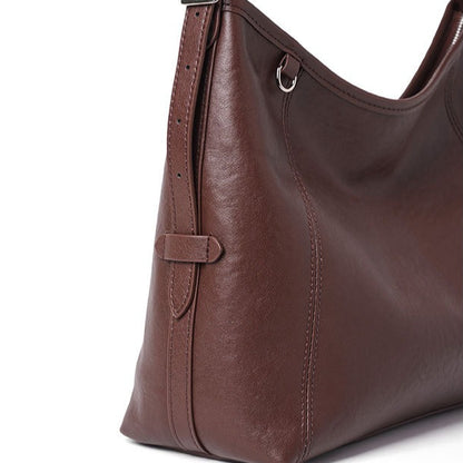 حقيبة هيريتاج بوسطن جلد طبيعي - حقيبة بولينغ كلاسيكية بمقبض علوي