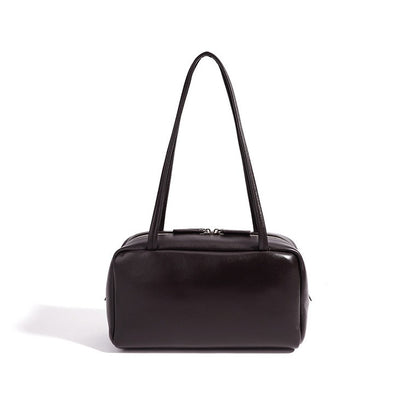 Minimalist Genuine Sheepskin Bowling Clutch Bag