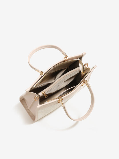Exquisite Geometric Vegan Eco-Leather Clutch Bag