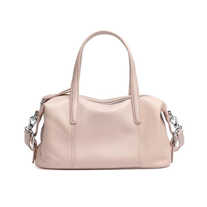 Supple Pebbled Texture Genuine Leather Pillow Clutch Bag