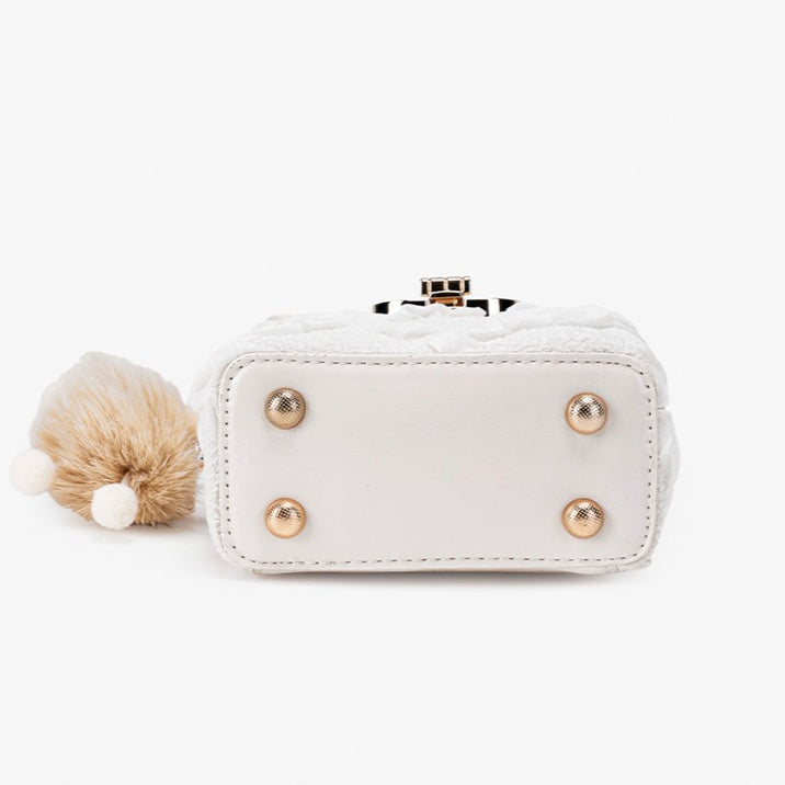 Sweet Ruffle Vegan Eco-Leather Mini Clutch Bag