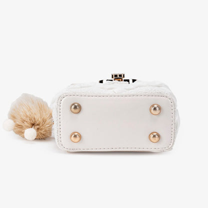 Sweet Ruffle Vegan Eco-Leather Mini Clutch Bag