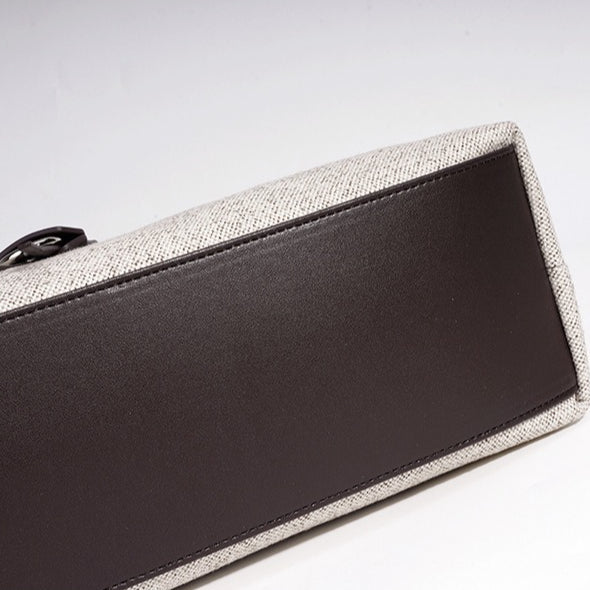 Mellow Canvas Spacious Flap Clutch Bag