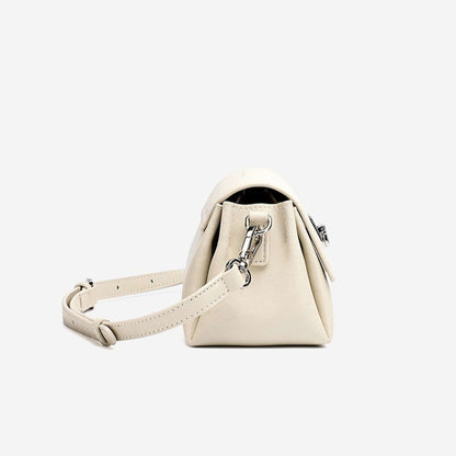 Featherlight Pebbled Genuine Leather Pillow Clutch Bag