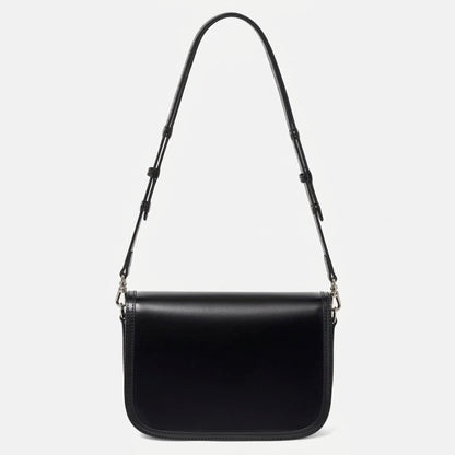 Borsa vintage a spalla e messenger in vera pelle liscia di vacchetta