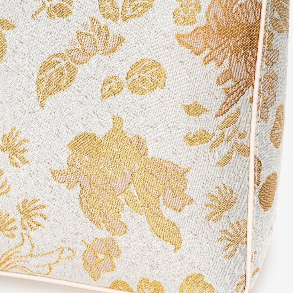 Exquisite Embroidered Vegan Eco-Leather Compact Flap Clutch Bag