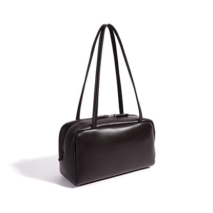 Minimalist Genuine Sheepskin Bowling Clutch Bag