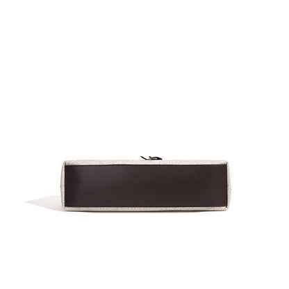 Mellow Canvas Spacious Flap Clutch Bag