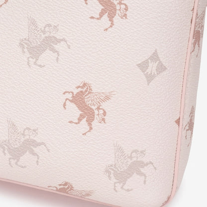 Whimsy Pegasus Pattern Vegan Eco-Leather Mini Flap Clutch Bag