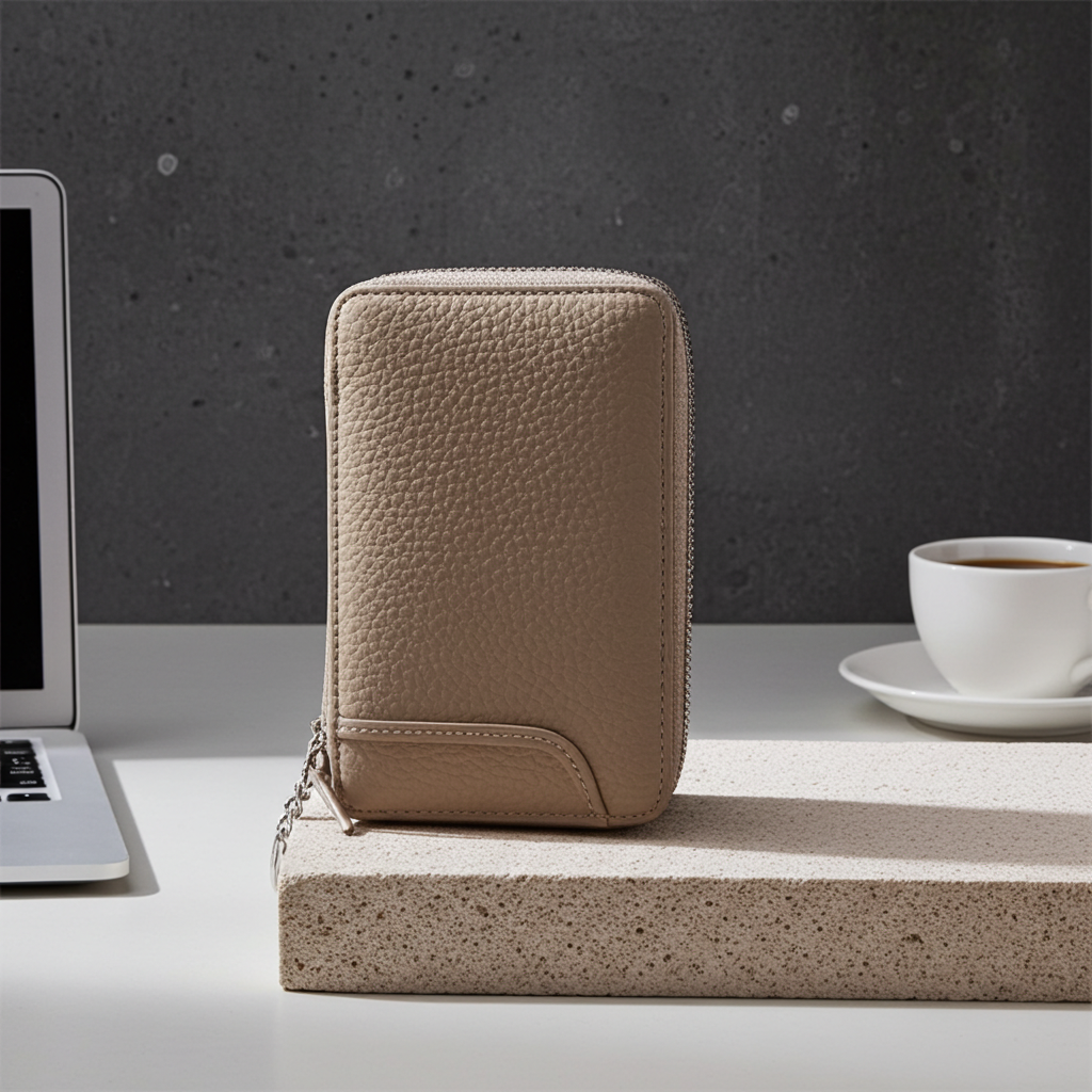 Dompet Kulit Pelbagai Kad Abadi dengan Ruang Wang Tunai