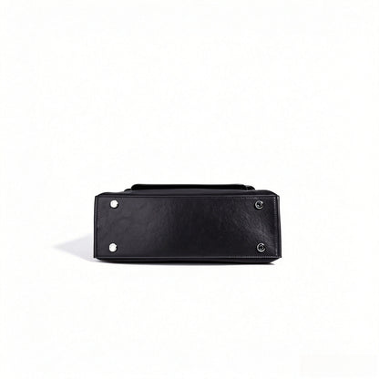 Sleek Nylon Flap Messenger Clutch Bag