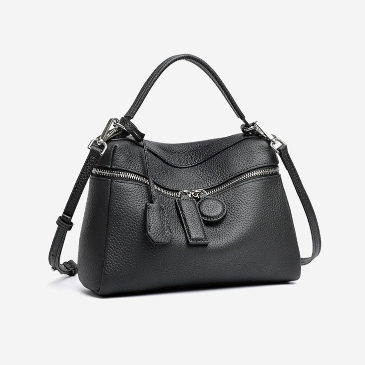 Chic Genuine Leather Square Pillow Clutch Bag