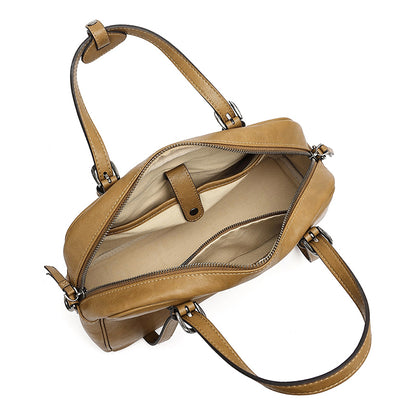 Mellow Rustic Genuine Leather Boston Clutch Bag