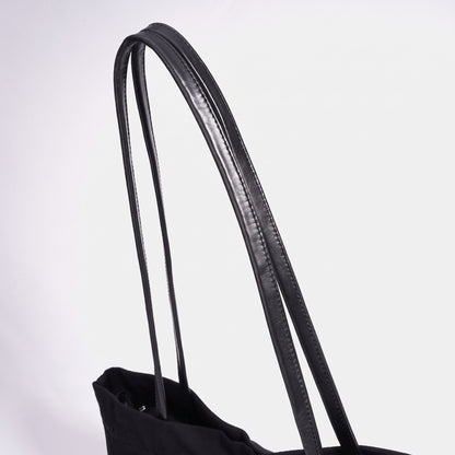 Lässige Tote-Clutch aus Leinen-Canvas