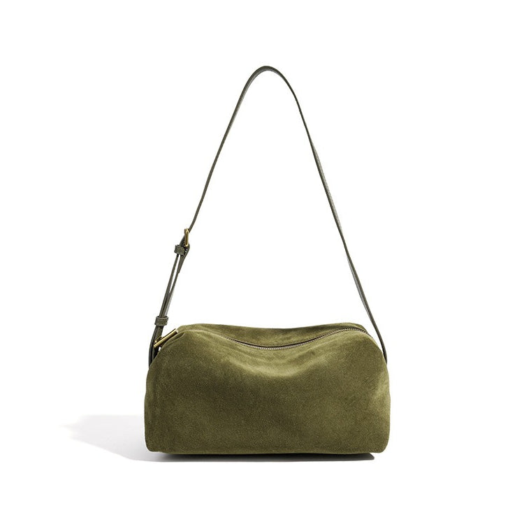 Vintage Suede Genuine Leather Clutch Bag