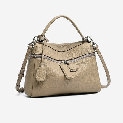 Chic Genuine Leather Square Pillow Clutch Bag