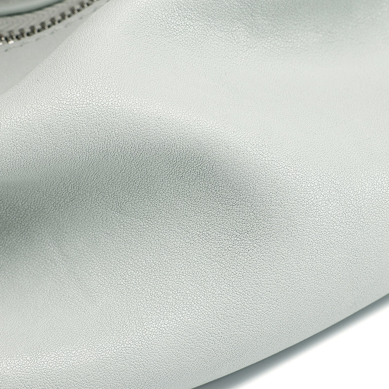 Elegant Genuine Leather Crescent Clutch Bag