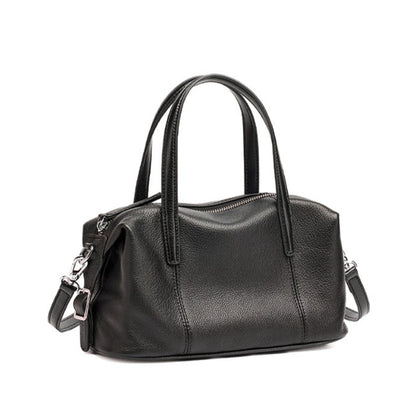 Supple Pebbled Texture Genuine Leather Pillow Clutch Bag