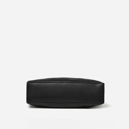Elegant Quilted Sheepskin Leather Hobo Clutch Bag