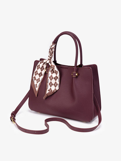 Modern Sleek Vegan Eco-Leather Tote Clutch Bag