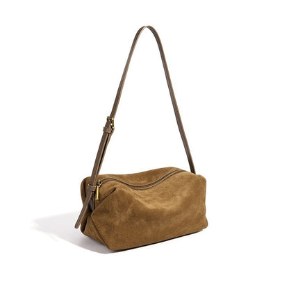Vintage Suede Genuine Leather Clutch Bag