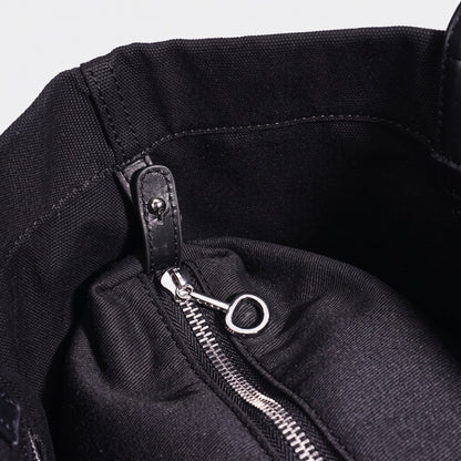 Lässige Tote-Clutch aus Leinen-Canvas