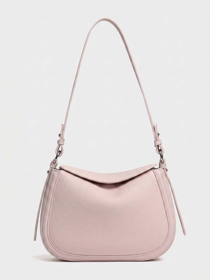 Graceful Genuine Leather Saddle Messenger Clutch Bag