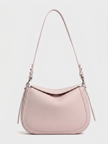 Graceful Genuine Leather Saddle Messenger Clutch Bag