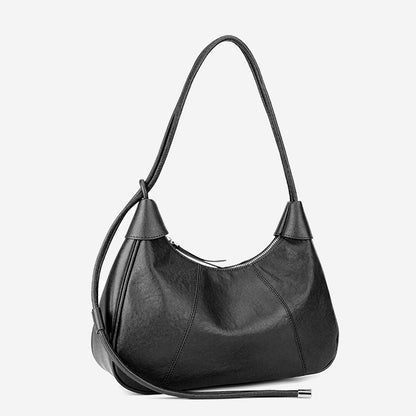 Women's Sable Crescent Genuine Leather Hobo Bag