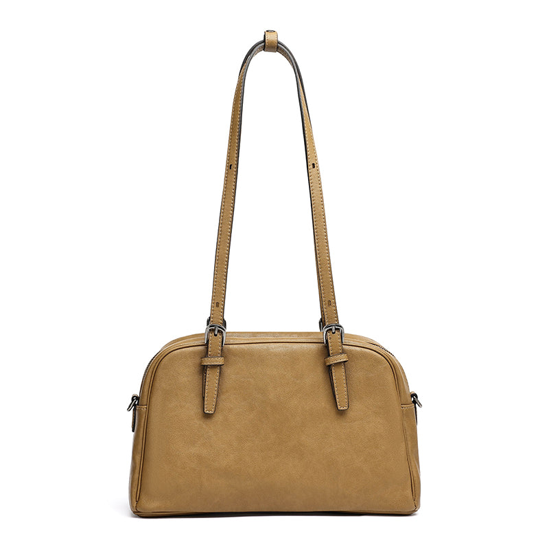 Mellow Rustic Genuine Leather Boston Clutch Bag